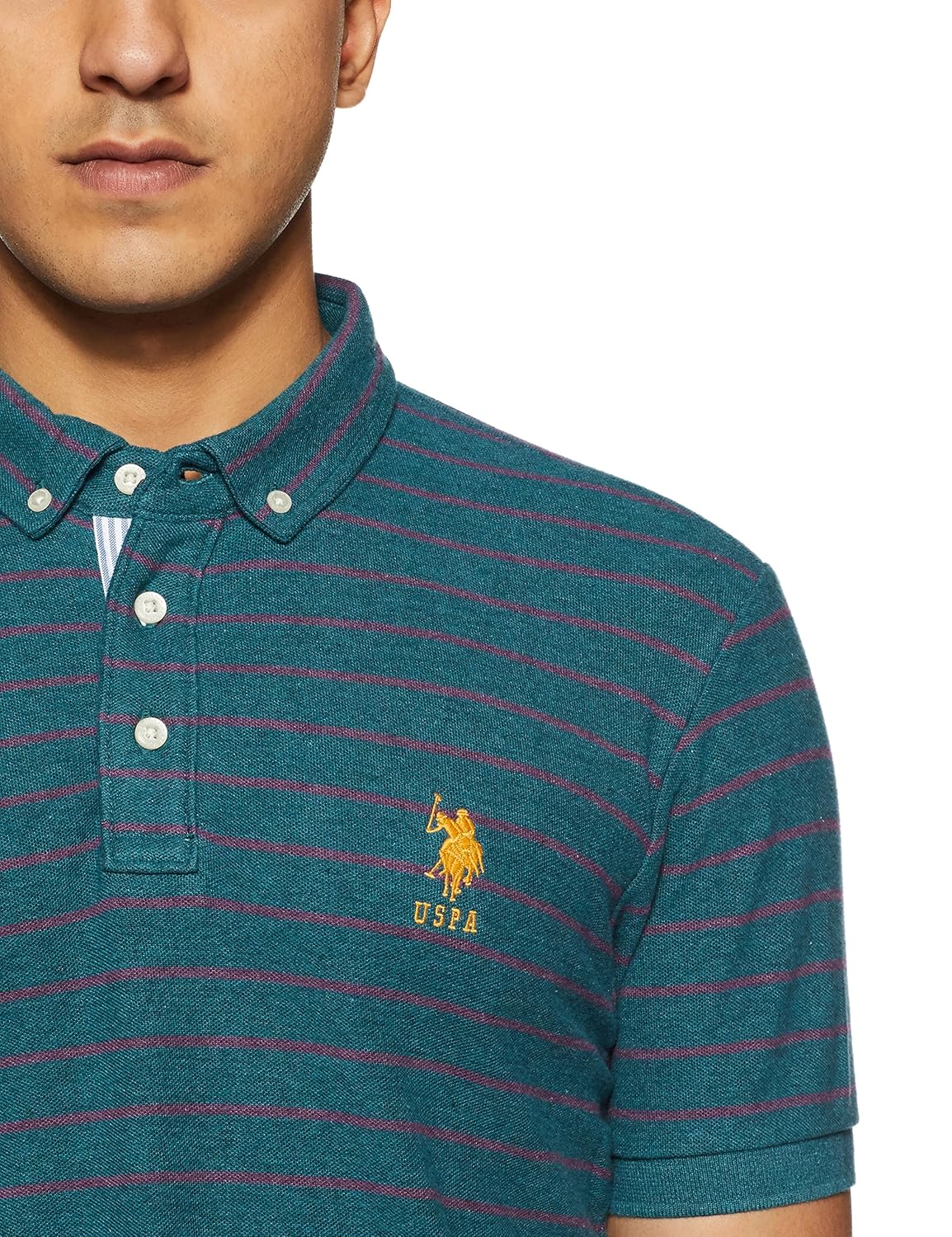us polo association men's striped regular fit polo