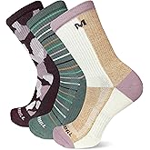 Merrell unisex-adult mens Men's and Women's Recycled Everyday Crew Socks - 3 Pair Pack - Repreve Mesh