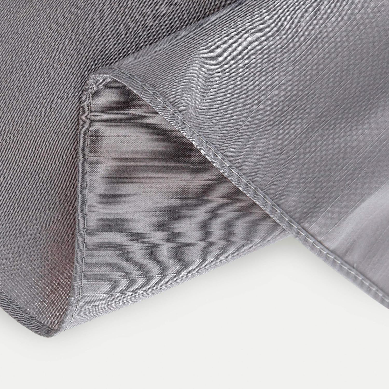 Biscaynebay Wrap Around Bed Skirts with Adjustable Belts, Silver Grey for Queen Size Beds 15 Inches Drop, Elastic Dust Ruffles, Easy Fit Wrinkle and Fade Resistant Silky Luxurious Fabric Solid Color: Kitchen & Dining