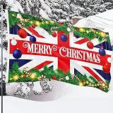 KASKANA Christmas Flag 5ft x 3ft Union Jack Double Sided Digital Print view 8
