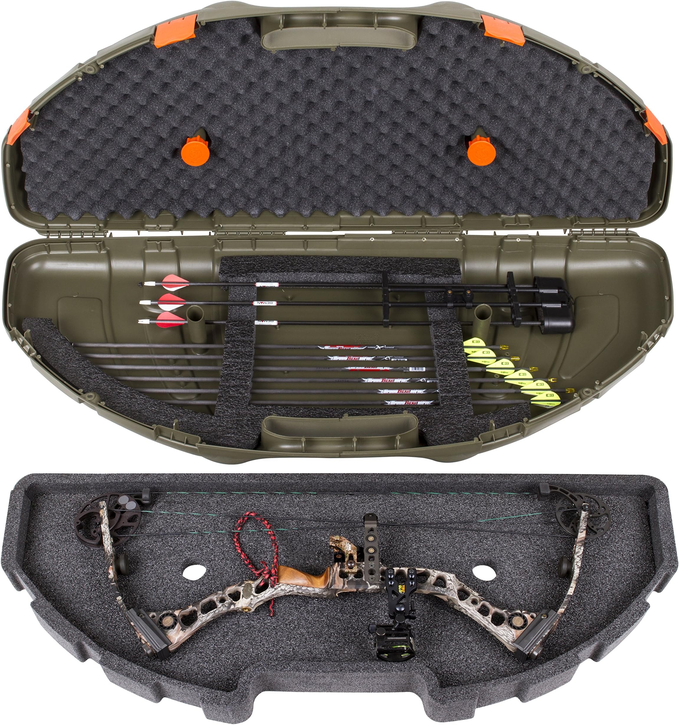 Flambeau Outdoors 6470AF A.F.S. Bow Case, Portable Bow Storage,Olive