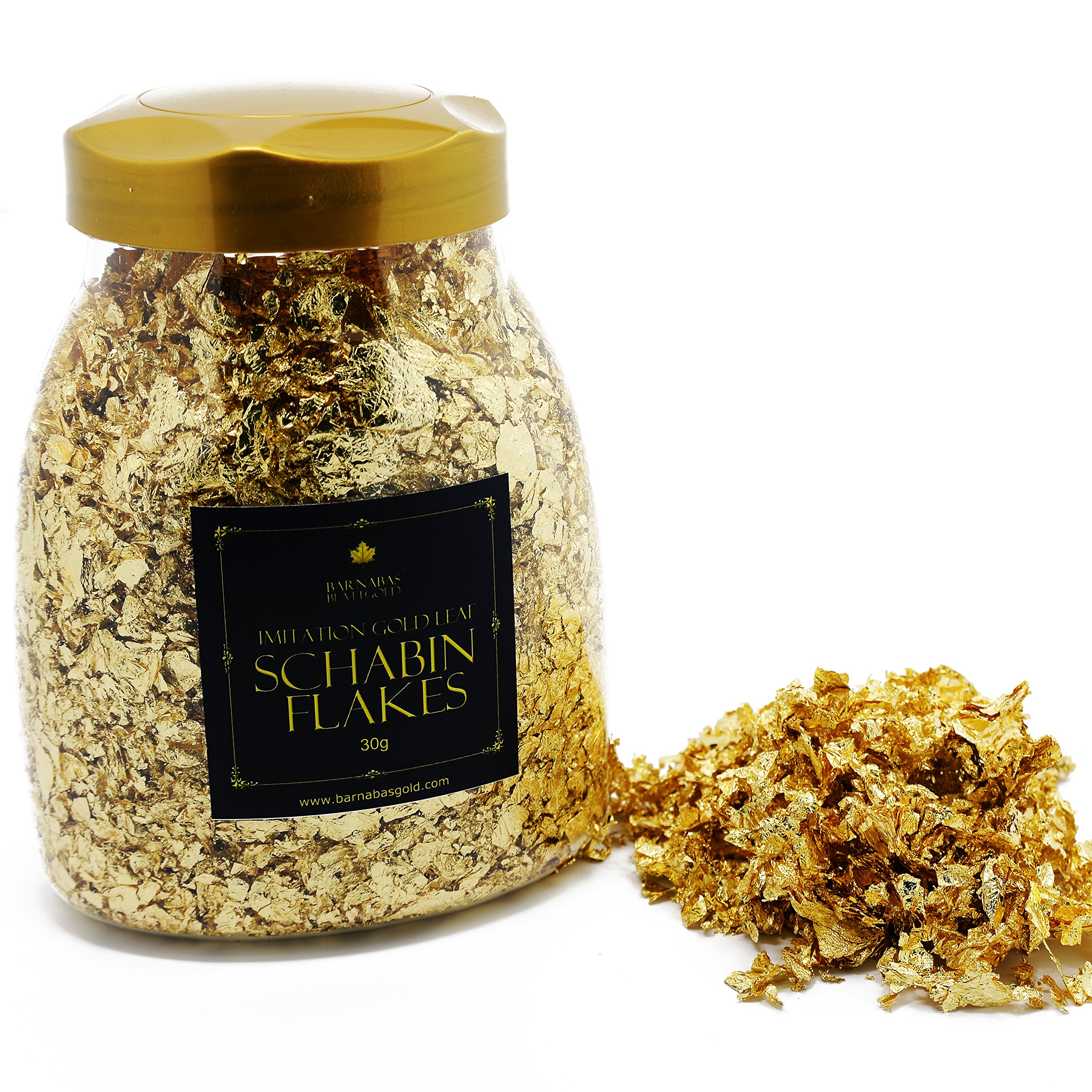 BARNABAS BLATTGOLD Imitation Gold Leaf Schabin Flakes 30g