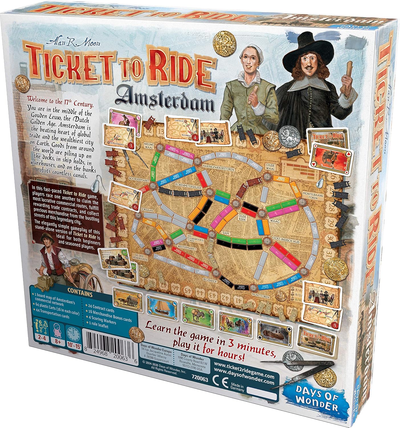 Days of Wonder Ticket to Ride Amsterdam Family Board Game Ages 8+ For 2 to 4 Players Average Playtime 10-15 Minutes - Image 4