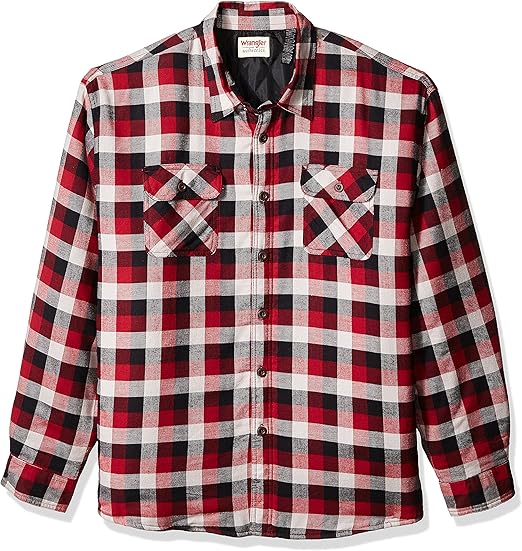 Wrangler Men's BigTall Authentics Big & Tall Quilted Lined Flannel