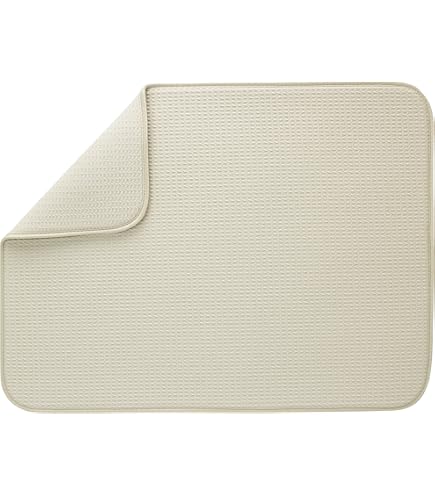 Tapis De Séchage En Microfibre Effet Marbre Pour Cuisine, Comptoir, égouttoir Absorbant, Accessoires Pour Machine à Café, Tapis D'évier Pour égouttoir 45,7 X 61 Cm