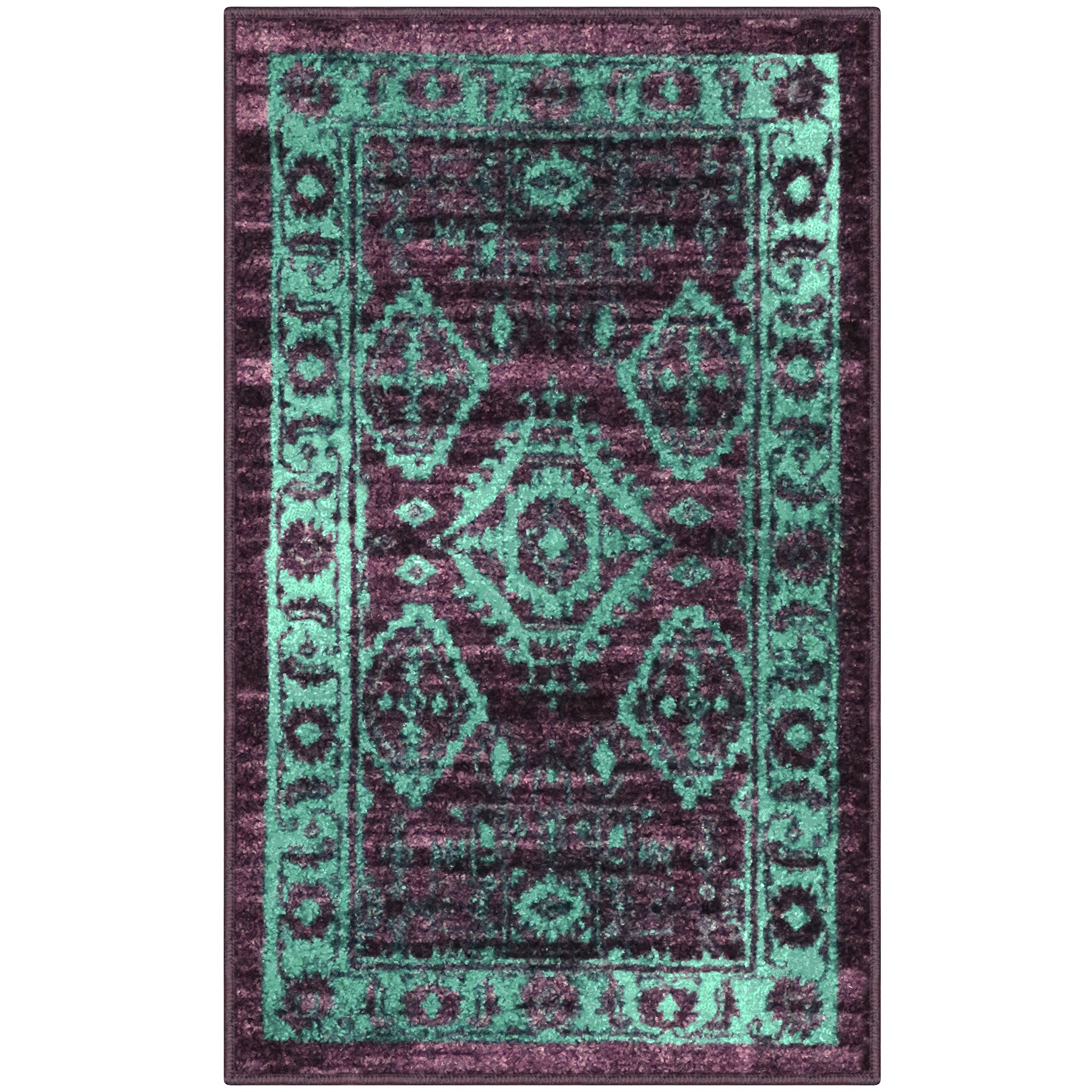 Maples Rugs Traditional Kitchen Non Skid Accent Area Rug [Made