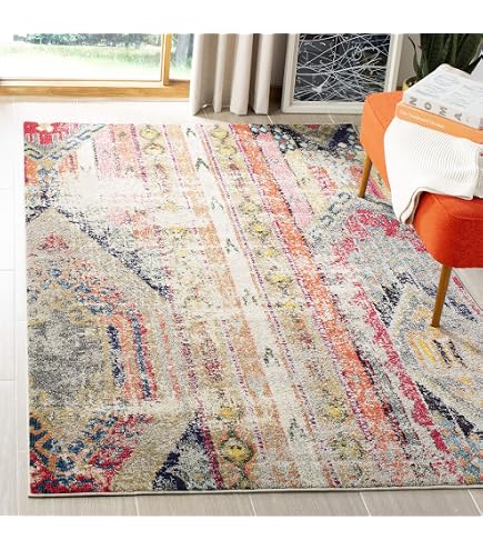 Safavieh Valencia Tappeto Runner Vintage 2'3 X 10' - Turchese/multicolor, Poliestere Setoso, Effetto Acquerello