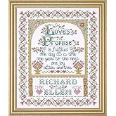 Design Works Crafts Tobin 356745 Loves Promise Counted Cross Stitch Kit-8"X10" 14 Count, Multicolored (2758)