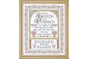 Design Works Crafts Tobin 356745 Loves Promise Counted Cross Stitch Kit-8"X10" 14 Count, Multicolored (2758)