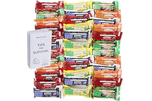 FRECCIA ROSSA MARKET Millenium Foods Energy Bars Assorted Flavors Including Emergency Guide (36 Packs), Yellow (FBA_36)