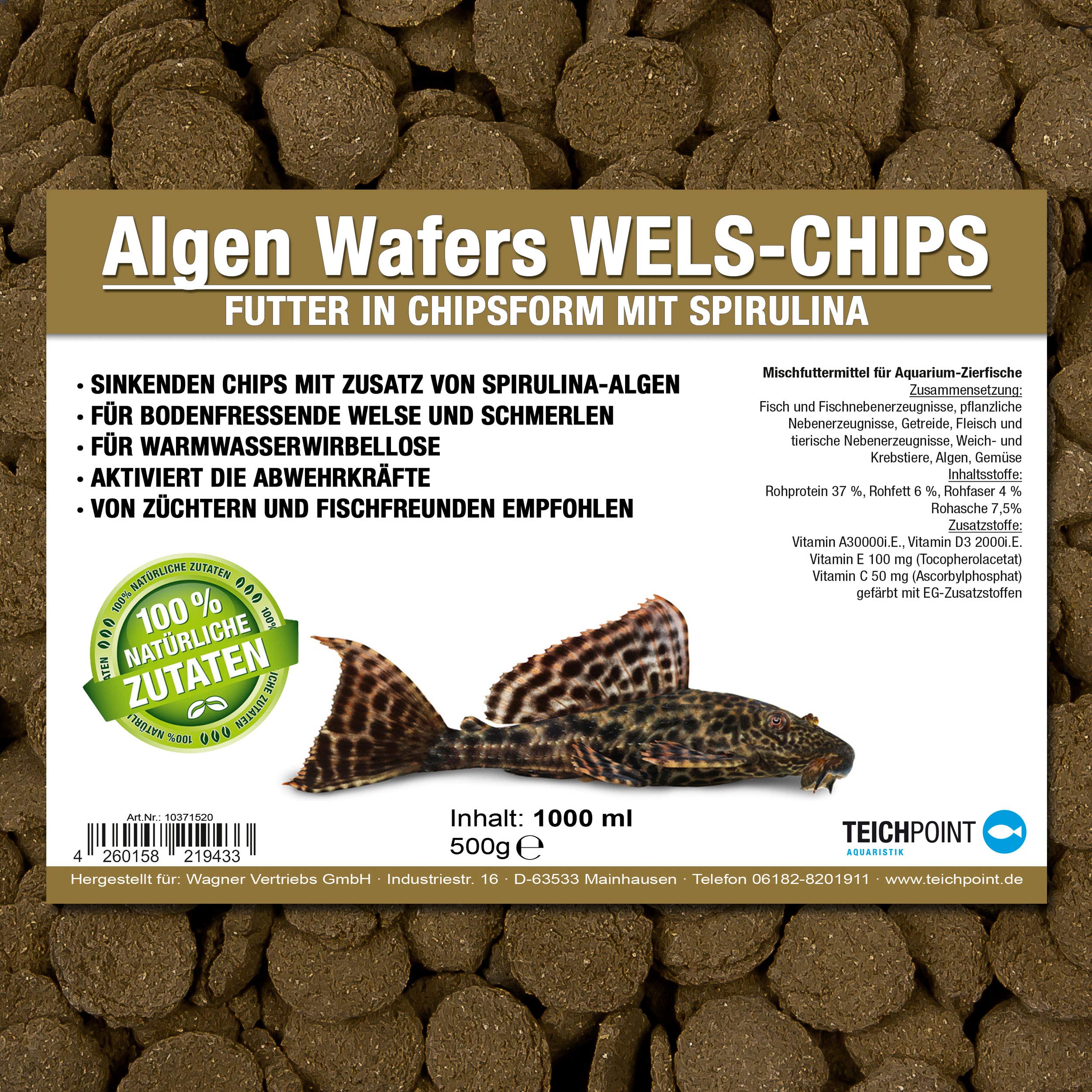 Buy Algae wafers catfish chips (main food for all eating soil fish and