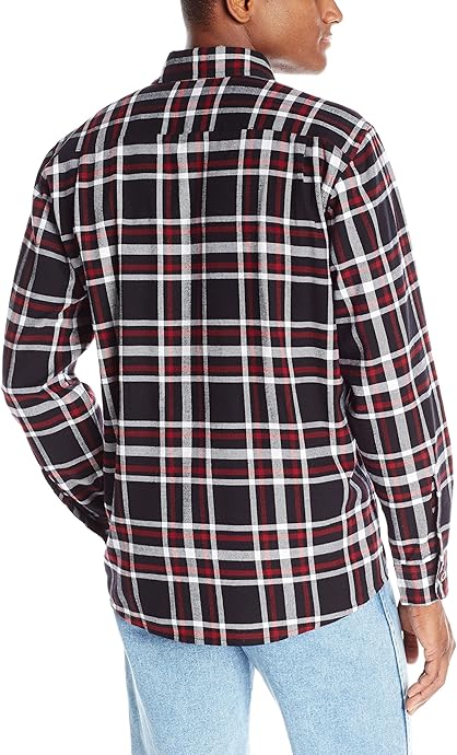 Wrangler 法兰绒格纹 男式长袖衬衫 .99 海淘转运到手约￥164 中亚Prime会员可凑单免运费直邮到手约￥150