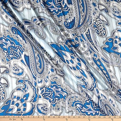 printed denim fabric by the yard