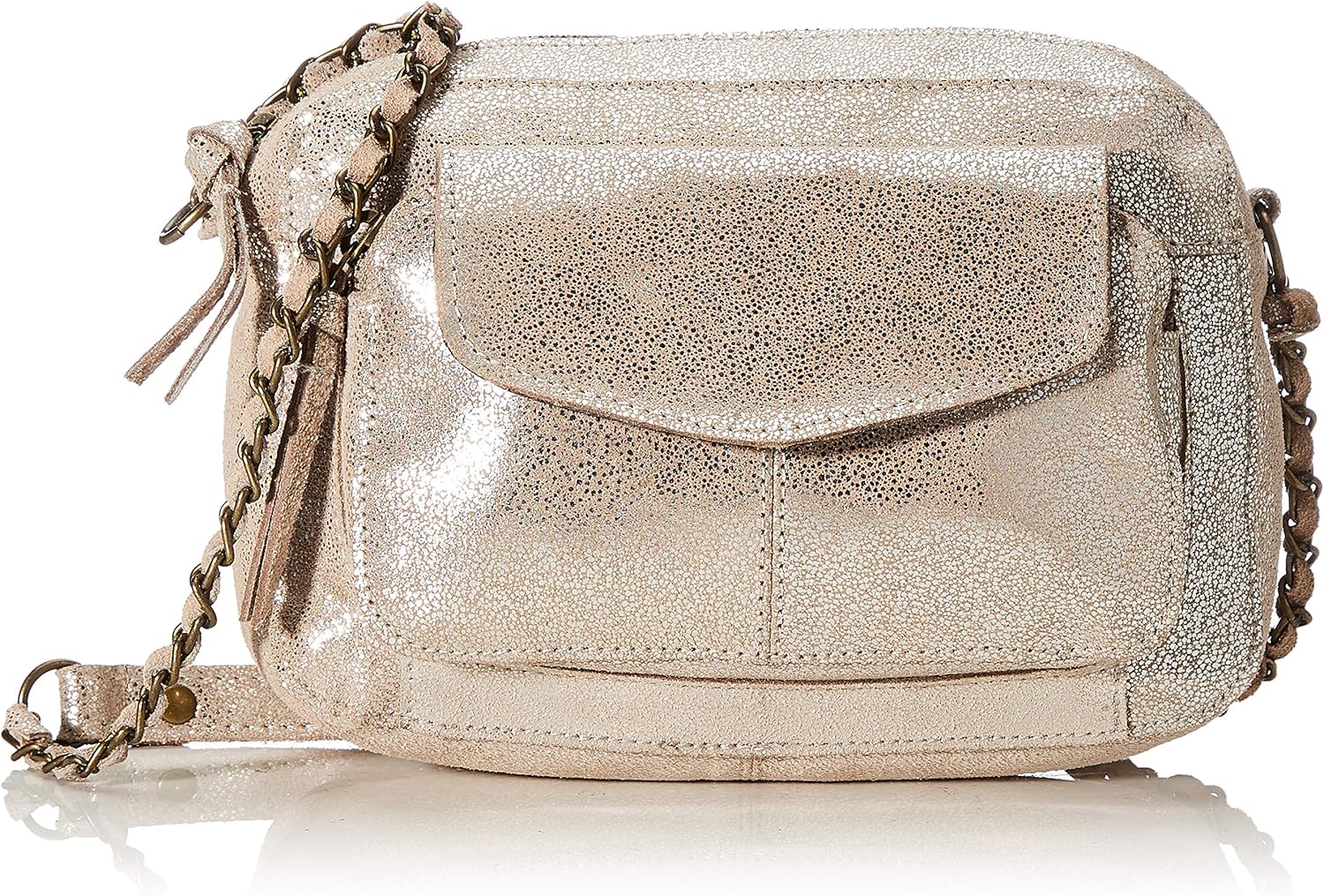 converse argenté femme