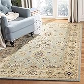 SAFAVIEH Antiquity Collection Area Rug - 6' x 9', Light Blue &amp; Ivory, Handmade Traditional Oriental Wool, Ideal for High Traffic Areas in Living Room, Bedroom (AT249A)