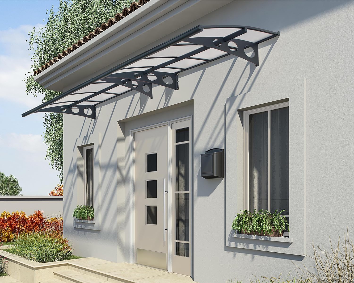 Amazoncom Palram Herald 4460 Awning 15 X 5 Ft Garden Outdoor