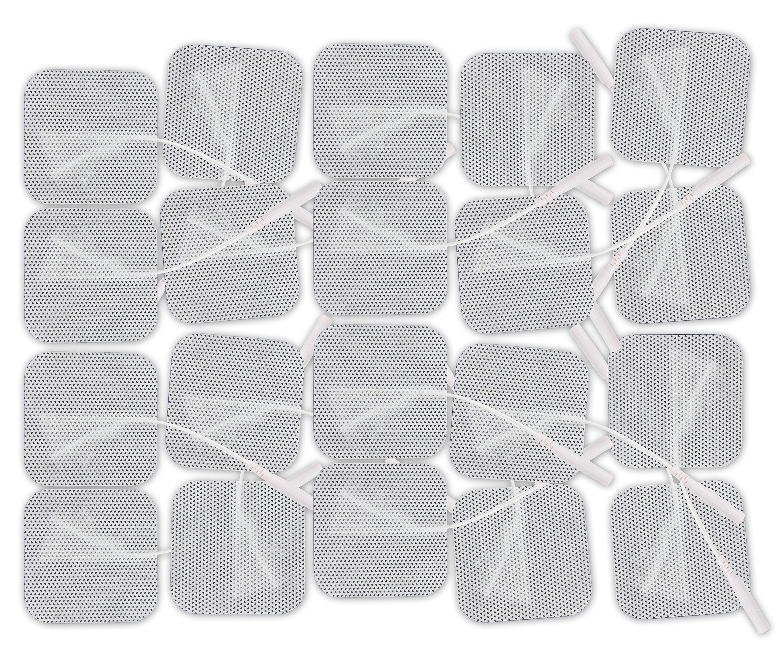 TENS unit Electrodes 2 X 2 Inch 20 pcs Premium TYCO Gel Electrode For