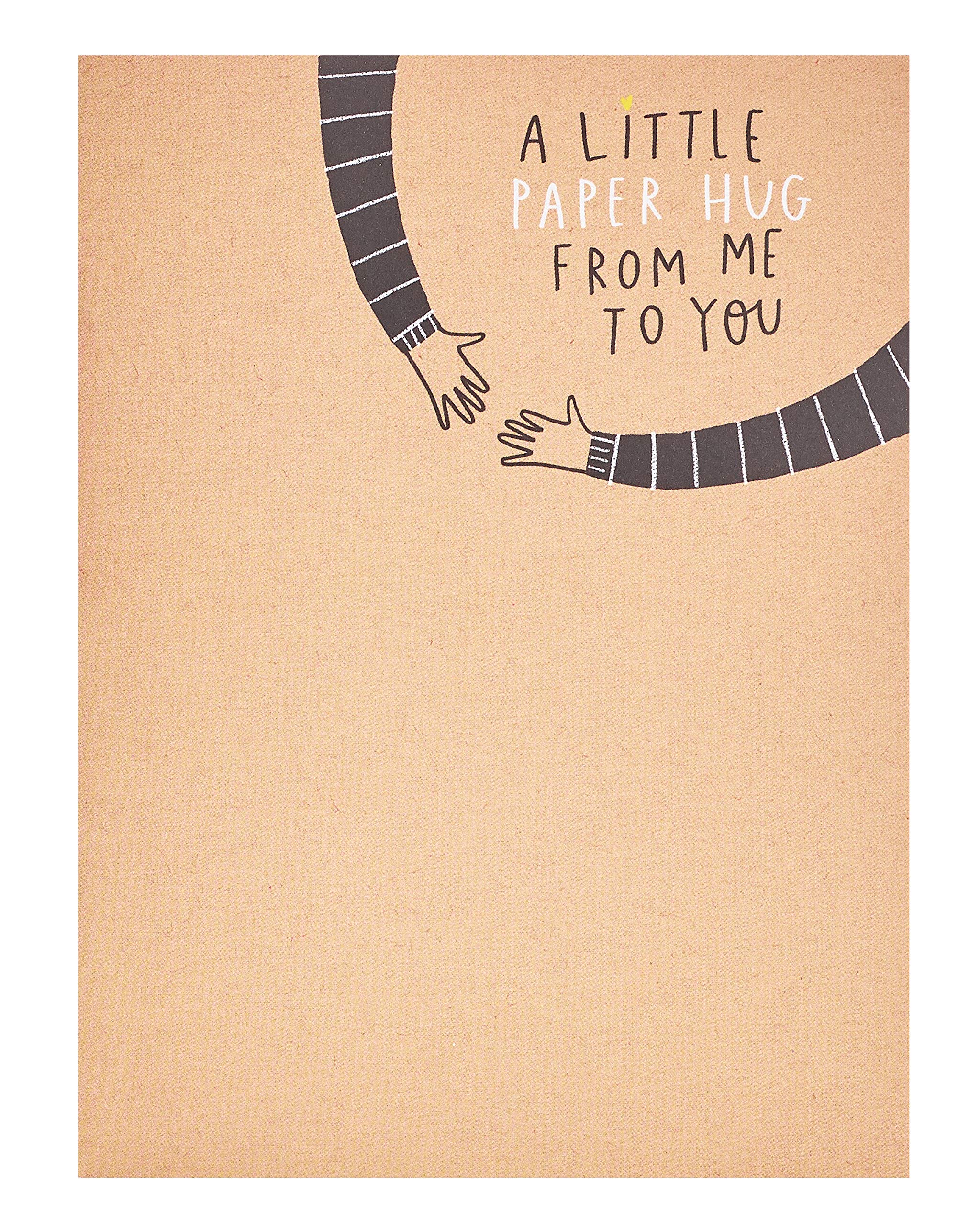 A Little Paper Hug From Me To You Greeting Card Blank Inside Any Occasion