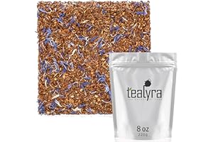 Tealyra - Rooibos Earl Grey - Caffeine-Free - Herbal Loose Leaf Tea - Red Bush Tea with Bergamot oil - Claming and Relaxing Blend - 220g (8-ounce)