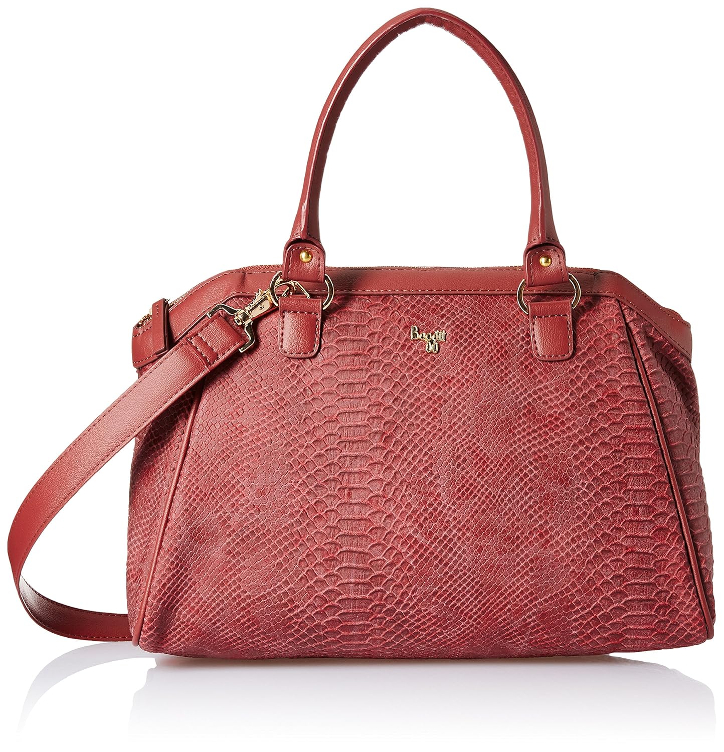 baggit women's satchel (oxblood)