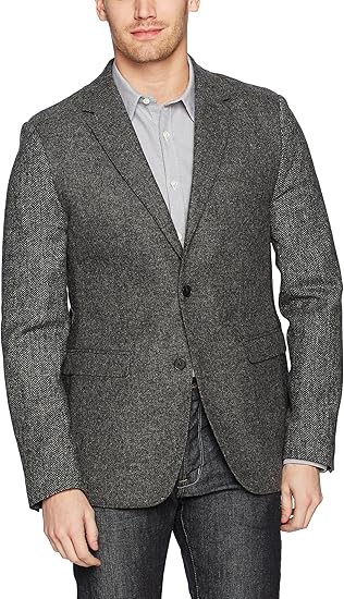 French Connection FCUK 全羊毛 男式拼色休闲西装外套 0.8折$32.53 海淘转运到手约￥301