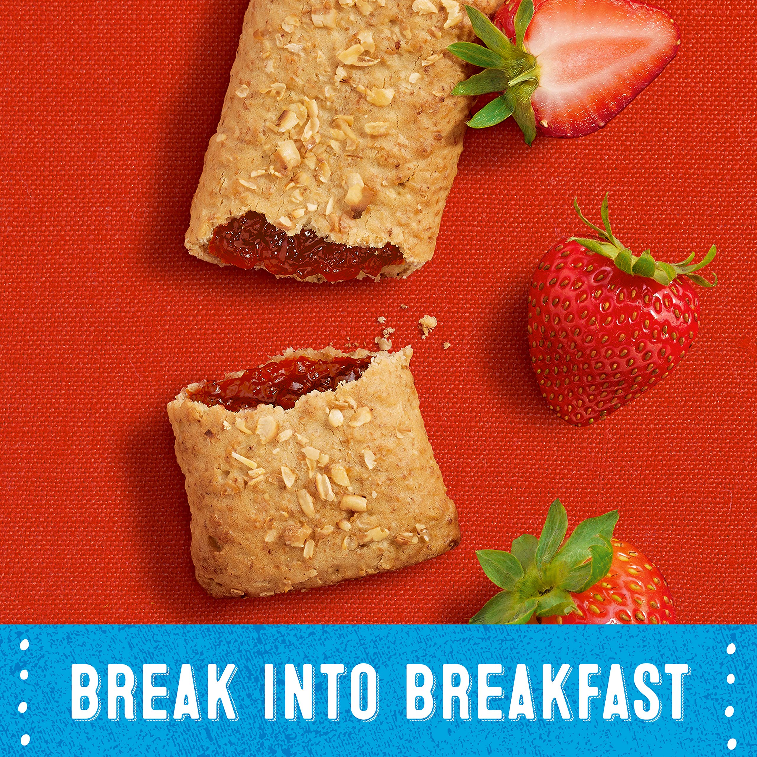 Kellogg's NutriGrain Soft Baked Strawberry Breakfast Bars School Lunchbox Snacks, Individual