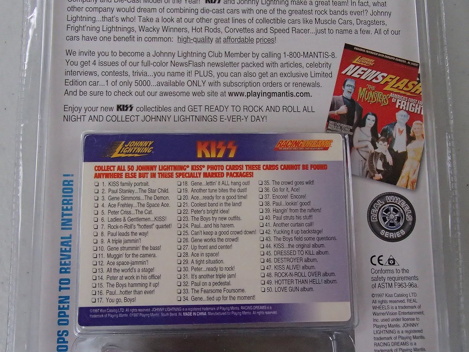 1997 johnny lightning kiss cars
