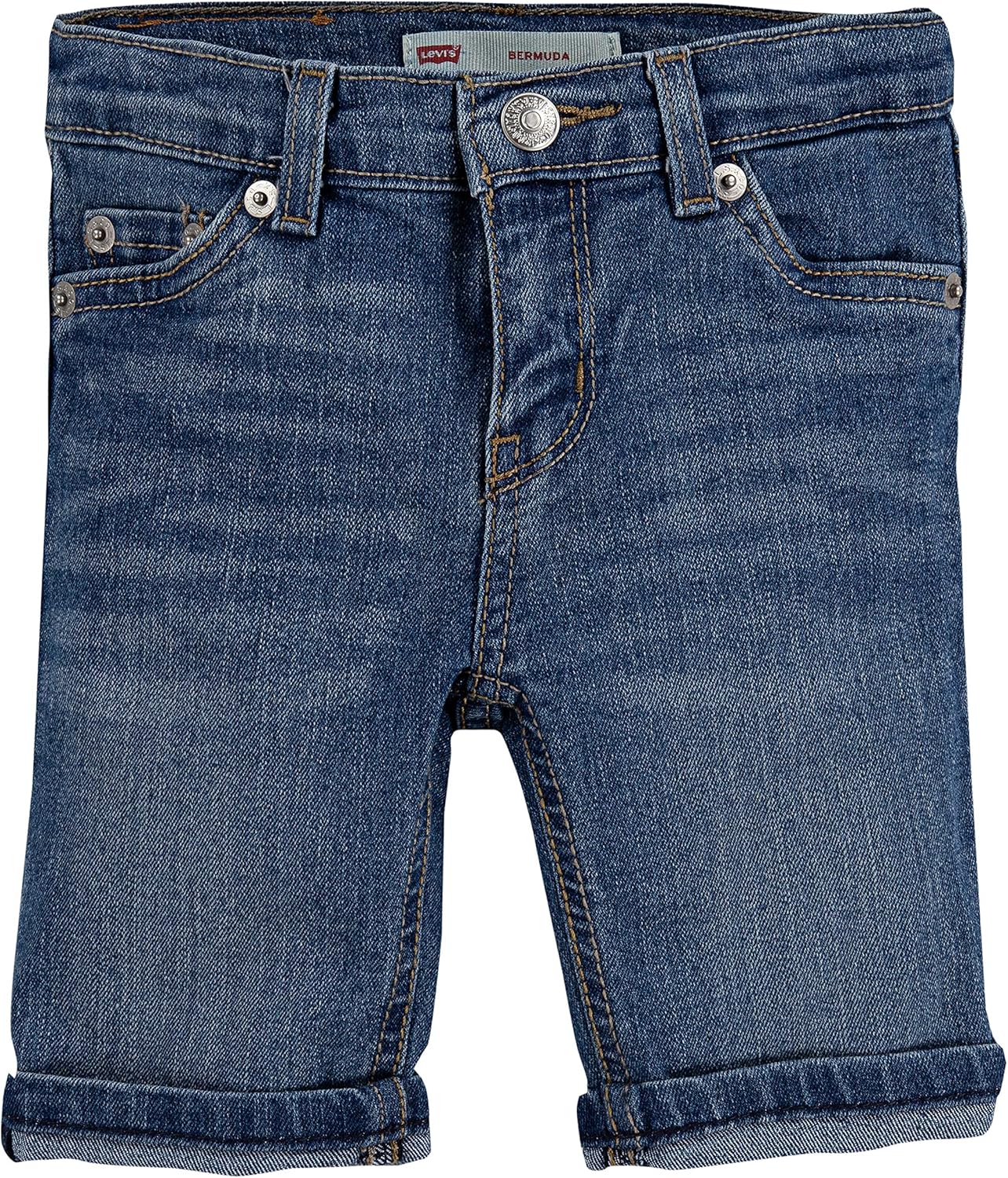 Levi's Girl's Denim Bermuda Shorts: Amazon.co.uk: Clothing