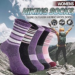 Anlisim Merino Wool Socks for Women Hiking Thermal
