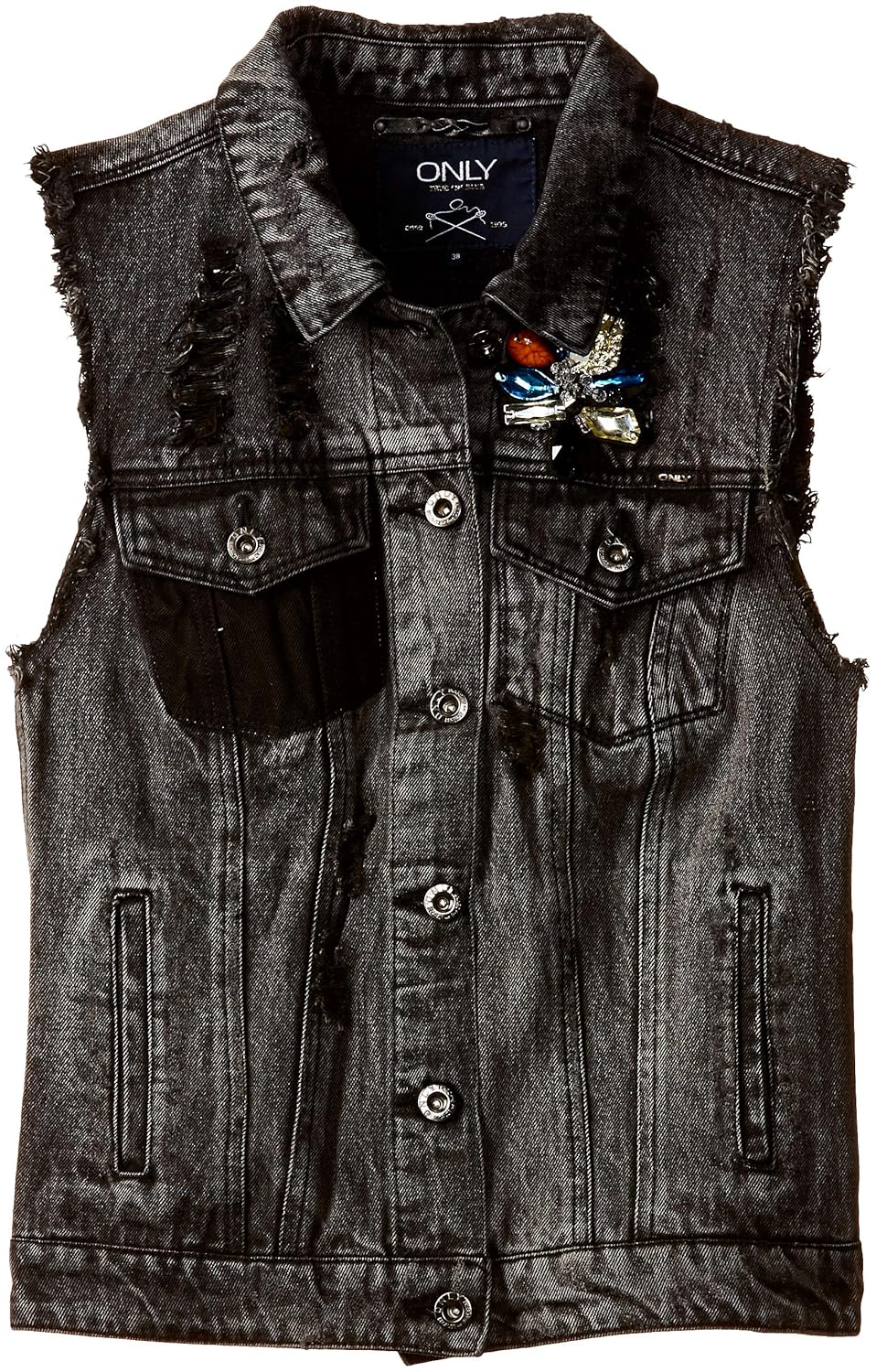 only women's cotton blouson waistcoat