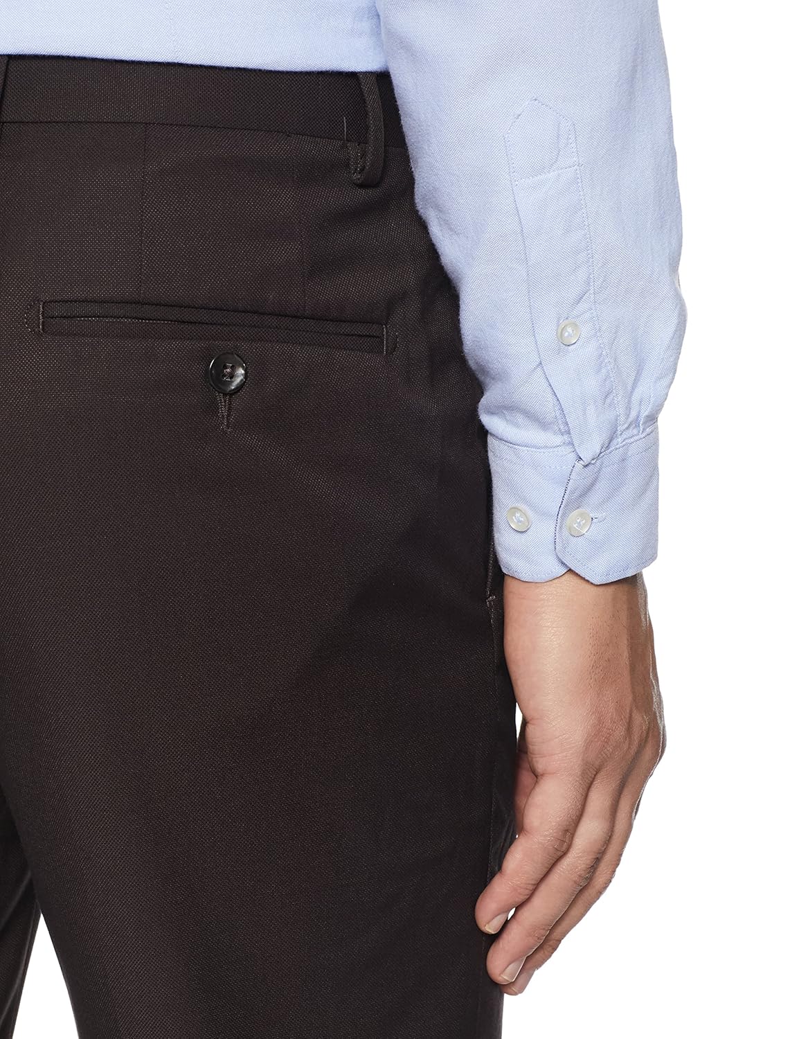 louis philippe men'sslim fit formal trousers