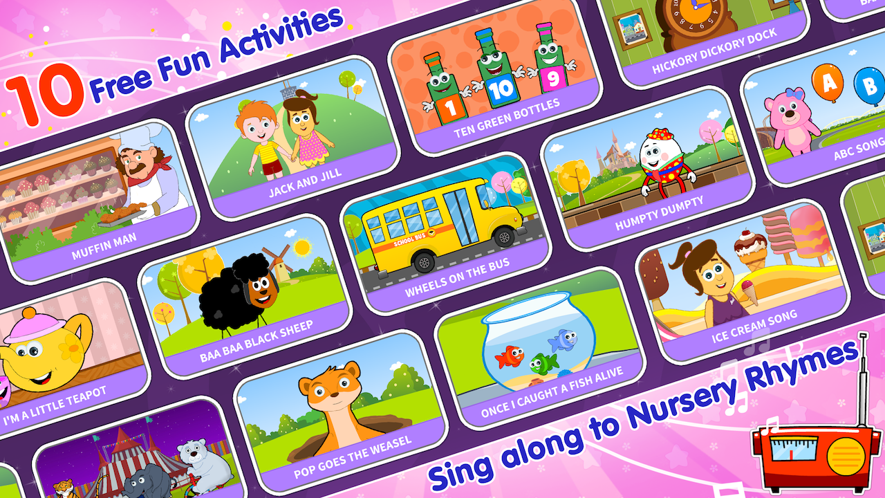 HooplaKidz Nursery Rhyme Activities FREE Appstore for Android
