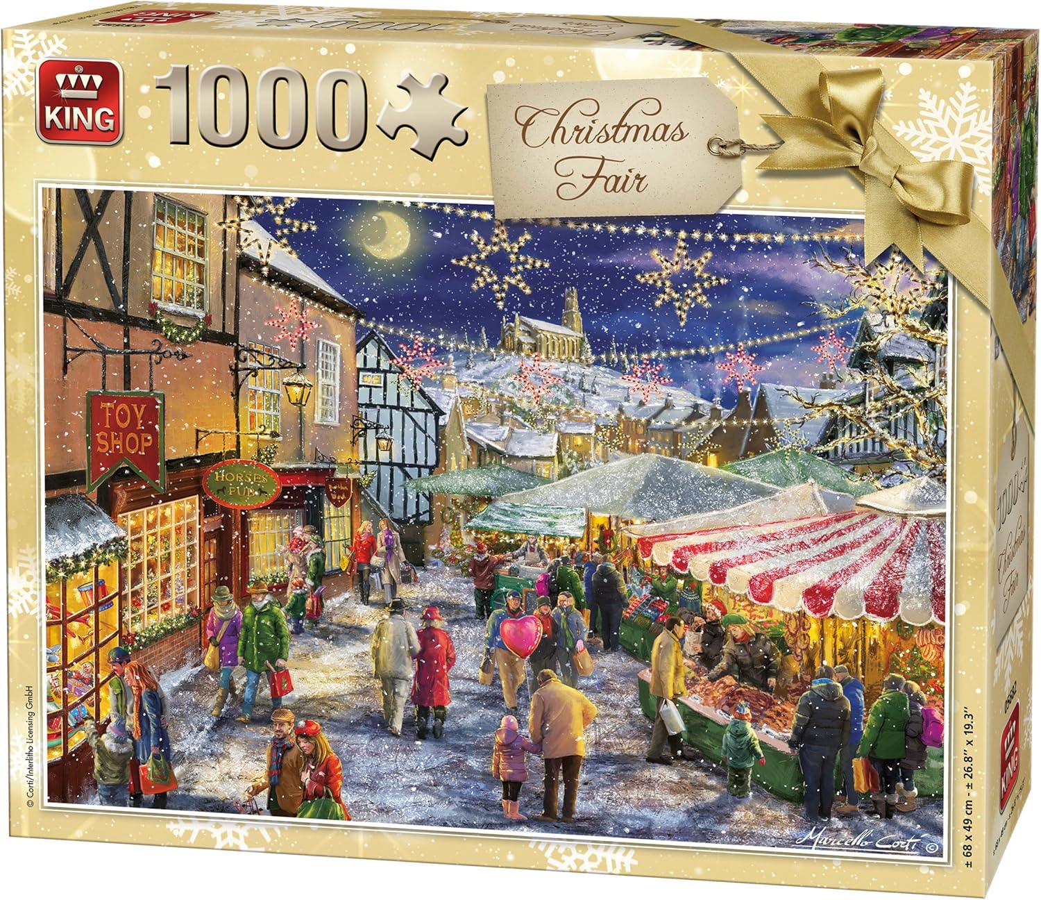 King 5682 Fair Christmas Jigsaw Puzzle 1000Piece, 68 x 49 cm Amazon