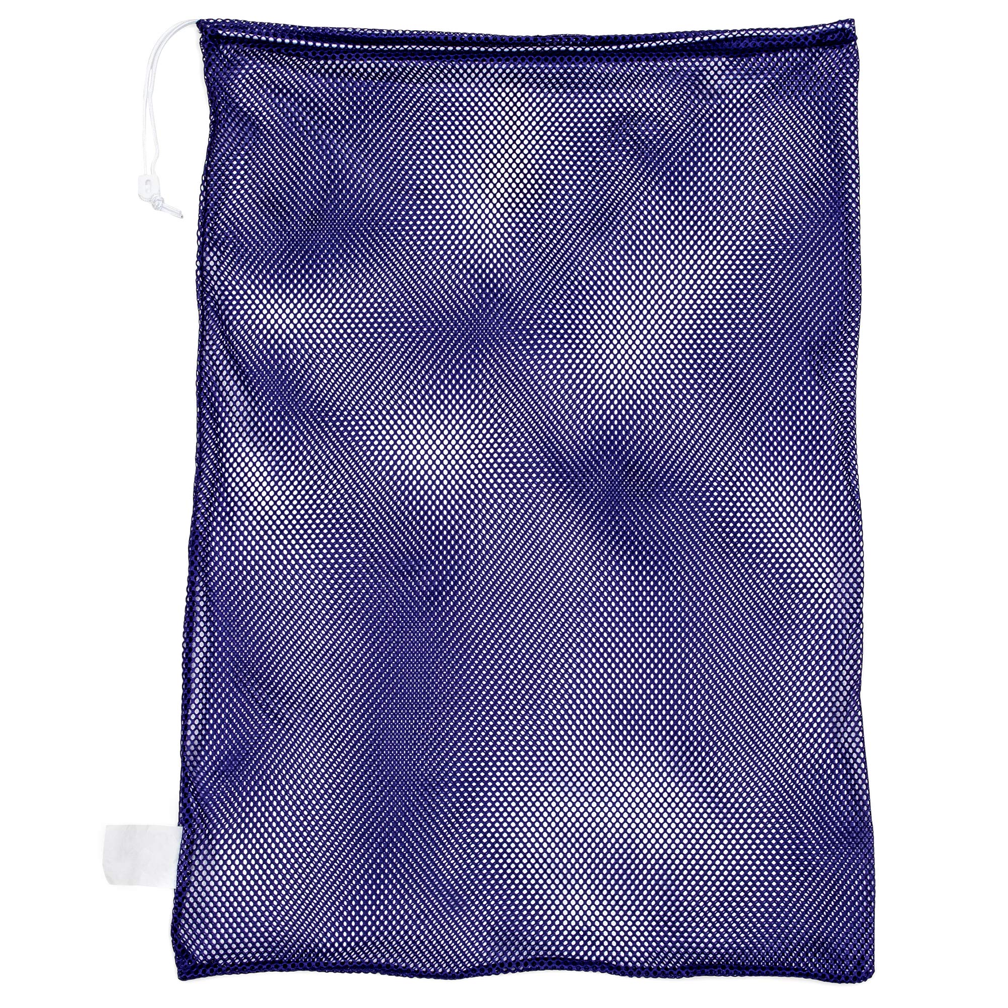 Champion Sports Mesh Sports Equipment Bag, Purple, 24x36 Inches - Multipurpose, Nylon Drawstring Bag with Lock and ID Tag for Balls, Beach, Laundry