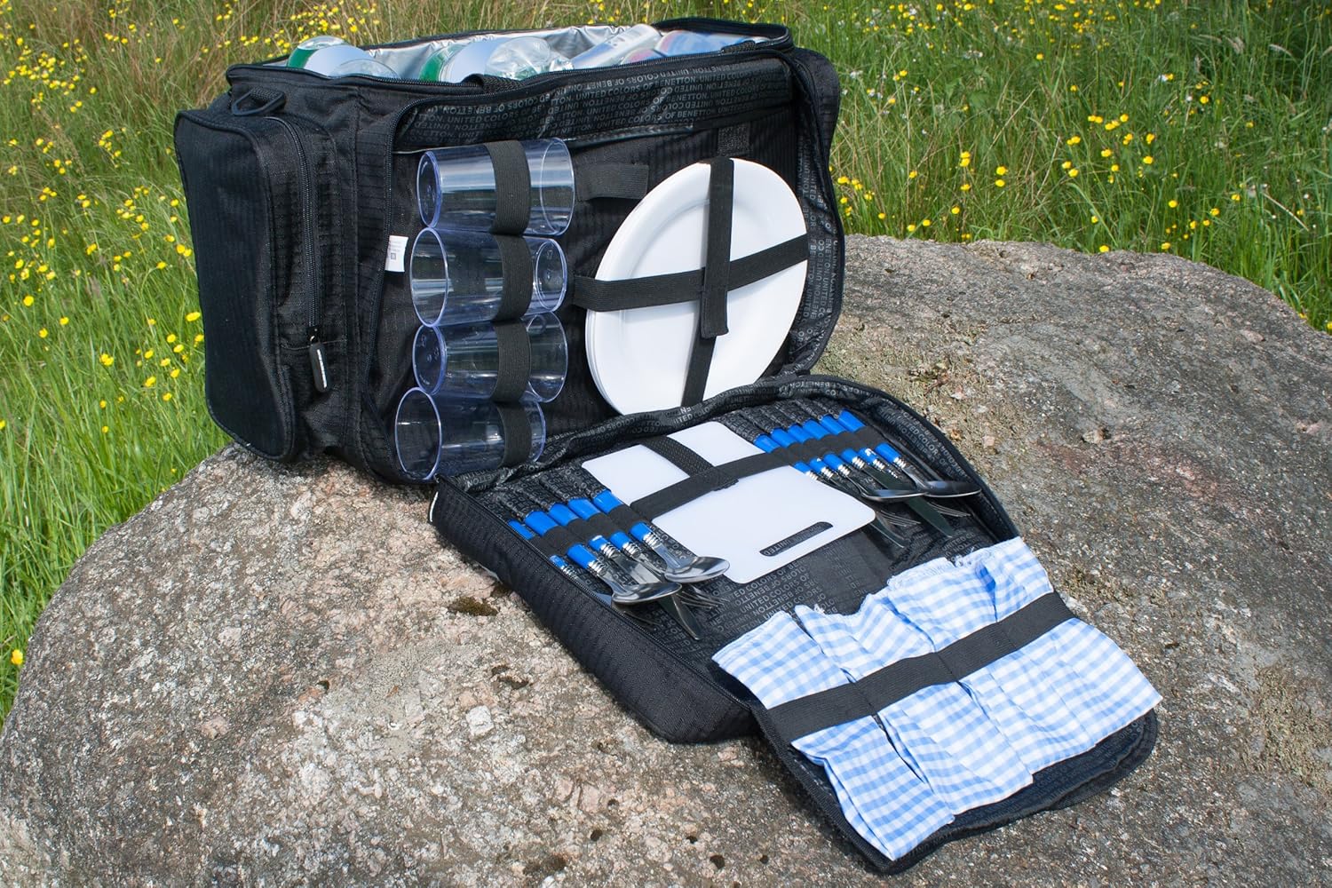 Highquality original picnic cooler bag with crockery Amazon