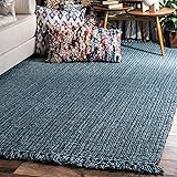 nuLOOM 8x10 Daniela Jute Tassel Hand Woven Area