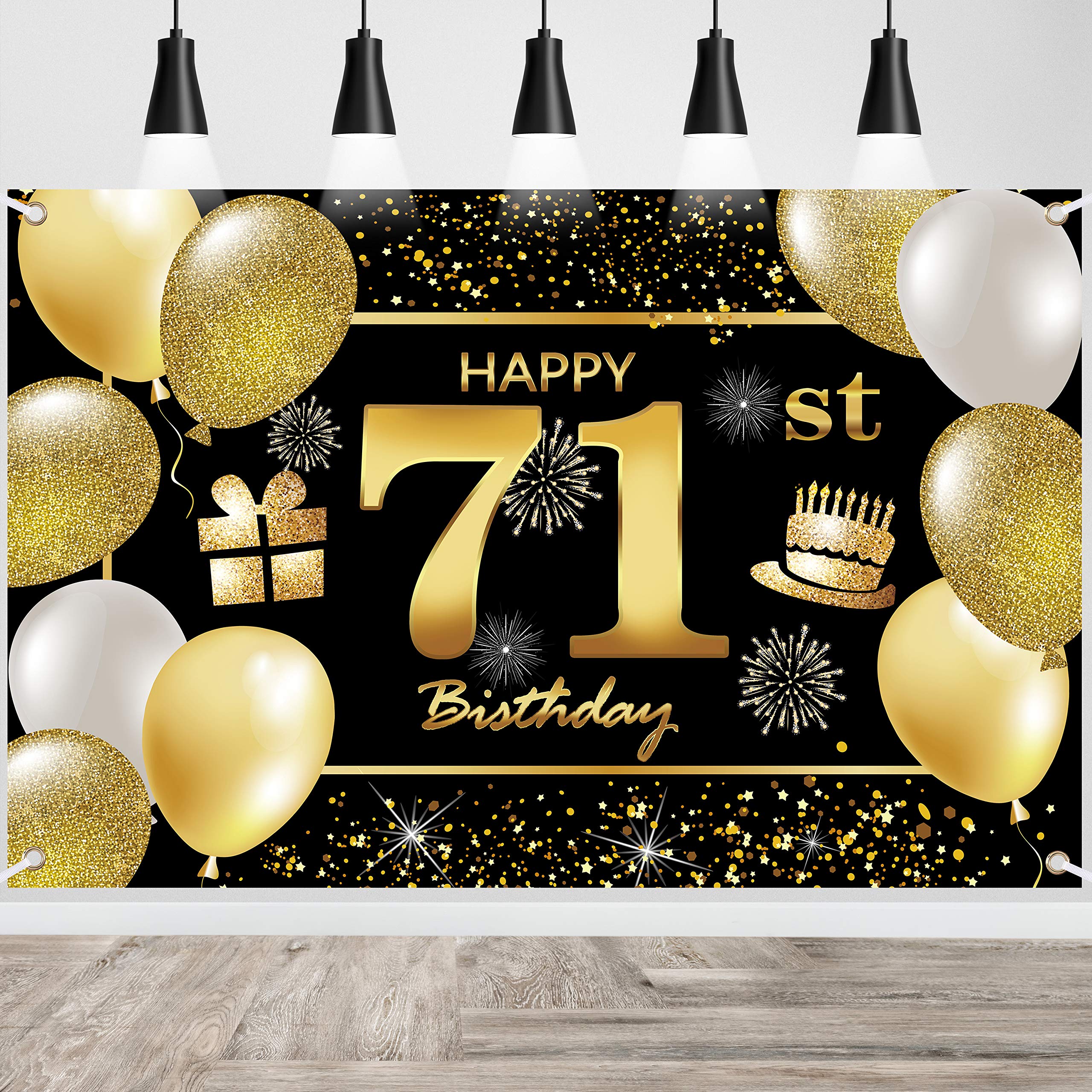 IMISI 71st Birthday Banner & Decorations for Party
