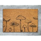 Mushroom Welcome Doormat, Funny Mushroom Door Mats - 16x24 Inch Coir Mats for Home, Kitchen, Balcony Decoration