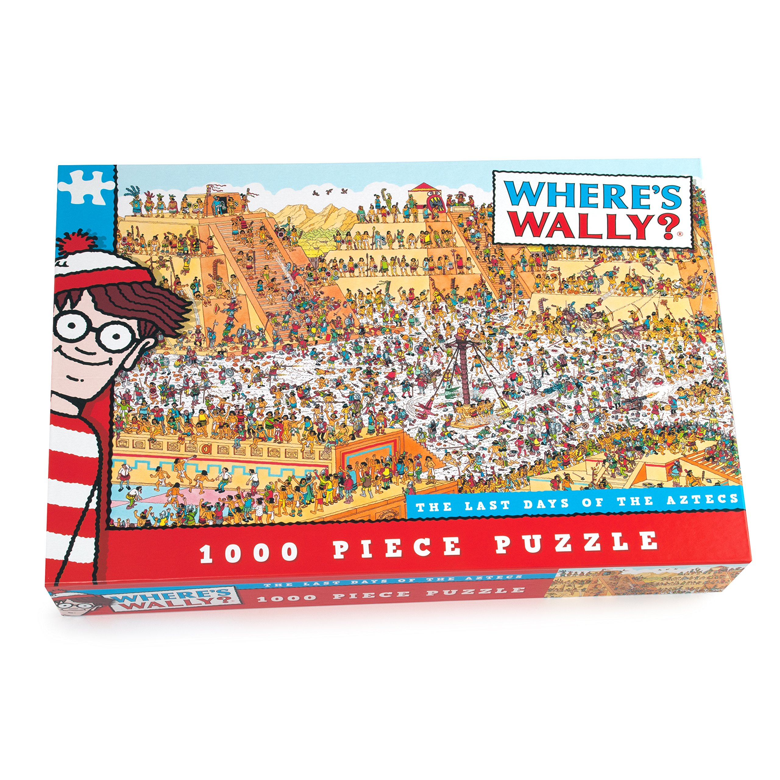 Paul Lamond Where’s Wally The Last Day of The Aztecs Puzzle (1000-Piece), Red and White