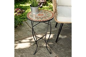 Quality Outdoor Living 29-KY04TN Accent Side Table, Small, Tan