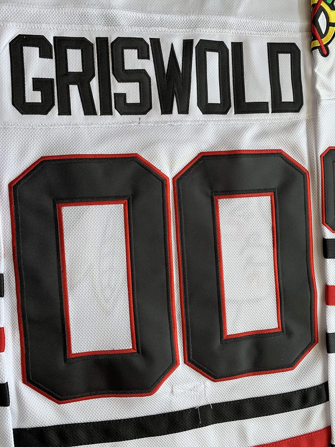Clark Griswold #00 X-Mas Christmas Vacation Movie Hockey Jersey White: Clothing