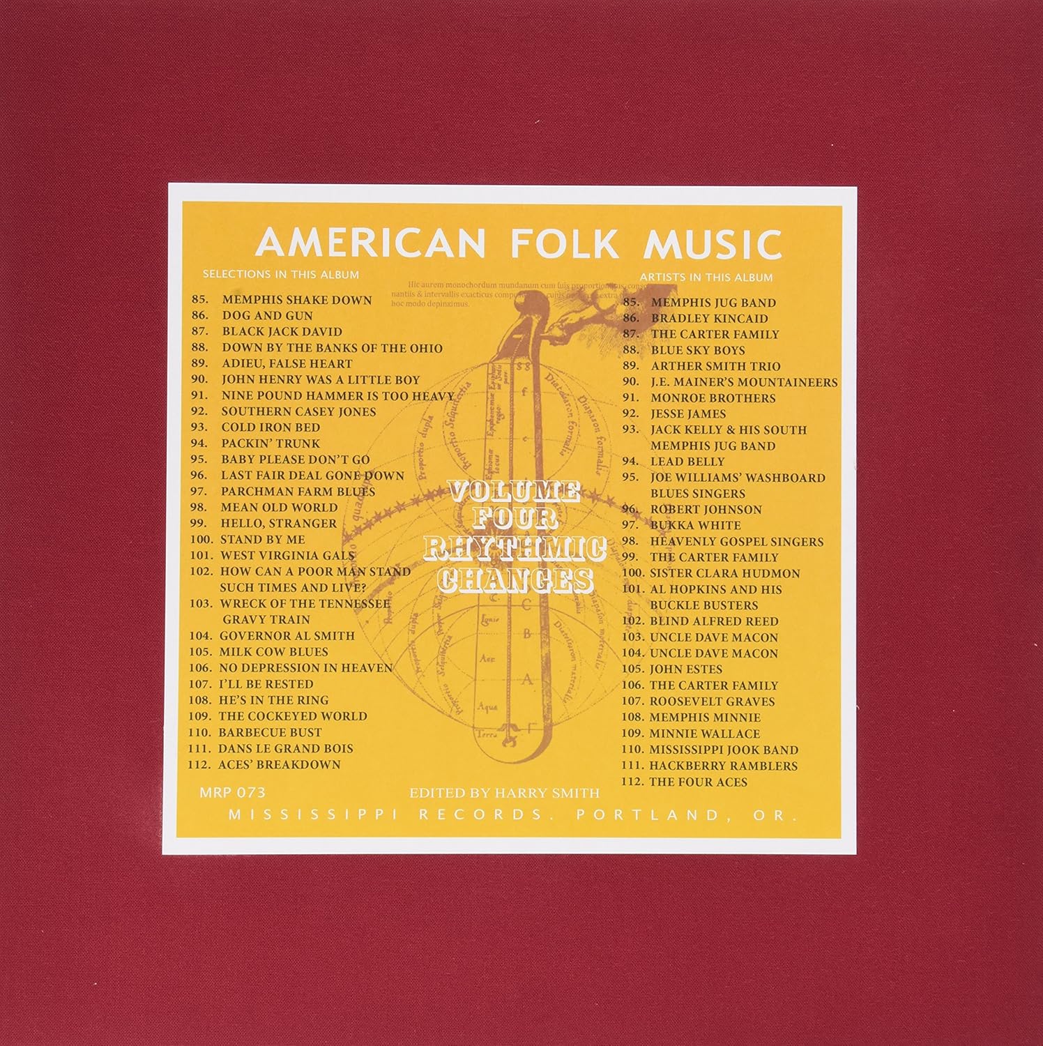 Anthology of American Folk Music Anthology of American Folk Music 4