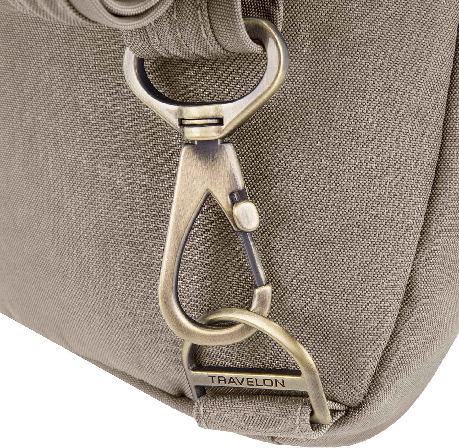  | Travelon: Anti-Theft Signature Nylon Slim Backpack - Sable | Casual Daypacks