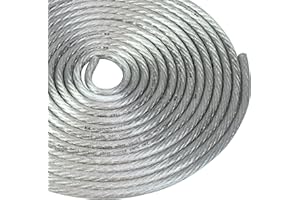 Conext Link 25 FT 4 AWG GA Full Gauge Battery Power Cable Ground Wire Clear Silver OFC Copper