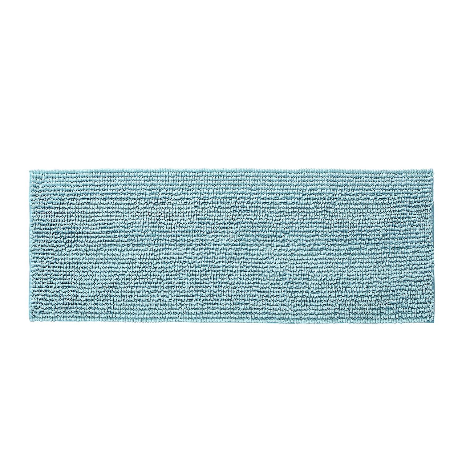 Buy Vcny Home Heathered Noodle Bath Rug 1 Piece Non Slip Bath Rugs 21 X34 Aqua Online At Low Prices In India Amazon In
