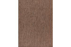 Lena Rug Washable Indoor Outdoor Rug Weather Resistant Indoor Outdoor Carpet for Porch Deck Balcony Backyard Patio Rug 6x9 Solid Gold Brown