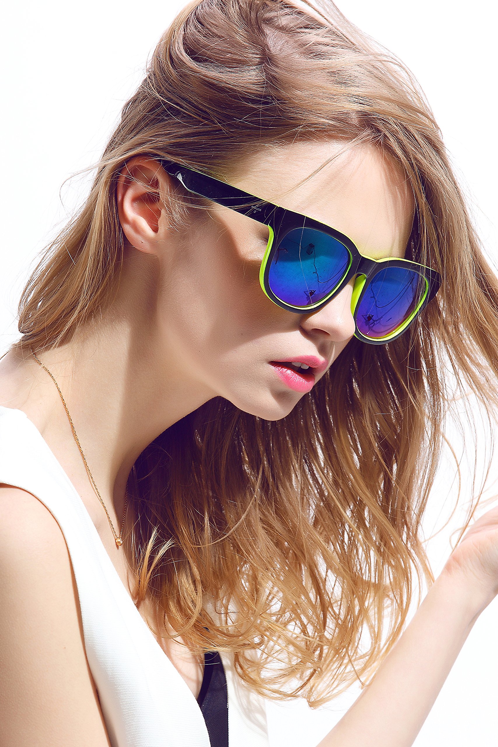 Diamond Candy Women's Sunglasses UV Protection Polarized eye glasses Goggles UV400 59Green