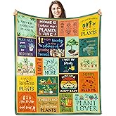 Butonus Gardening Gifts for Women, Plant Lover/Lady Gifts for Women, Gift for Gardeners Woman Blanket 60”x50”