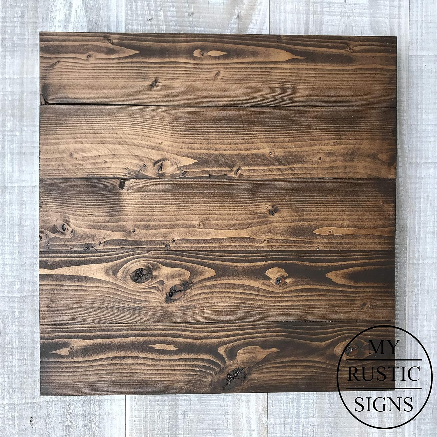 Amazon Com Rustic Wood Sign Blank In Kona Brown 12 X12 30