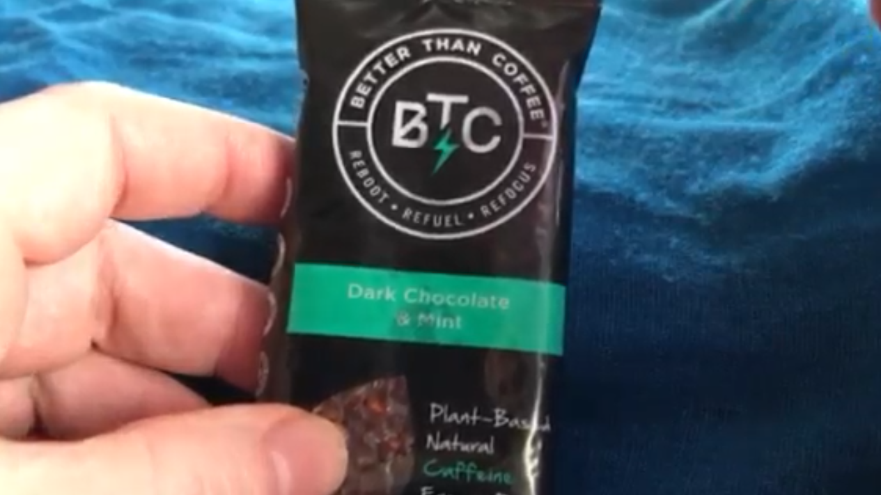 Watch Mint & Dark Chocolate BTC bar review on Amazon Live